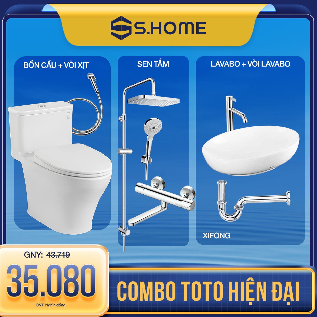 COMBO TOTO HIỆN ĐẠI